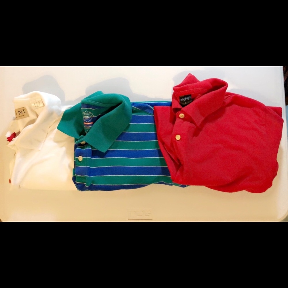 3 mixed brand men’s polos